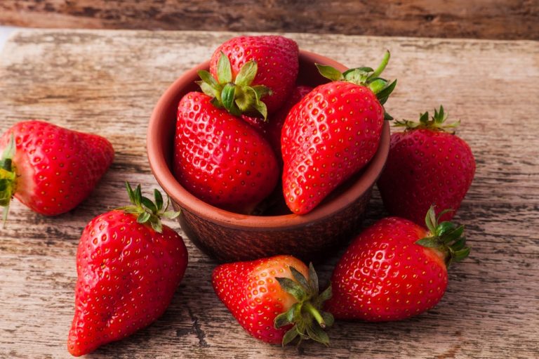 Fresh and ripe strawberries - A major ingredient for the fruit smoothie without yogurt.
